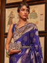Vasthrlay Exquisite Traditional Intricate Gold Tone Saree