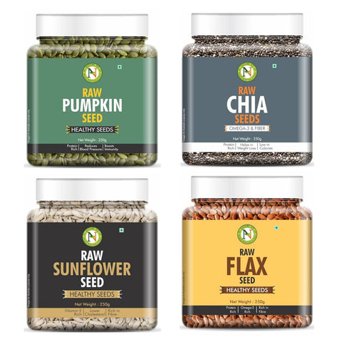 NatureVit Raw Healthy Seeds for Eating Combo
