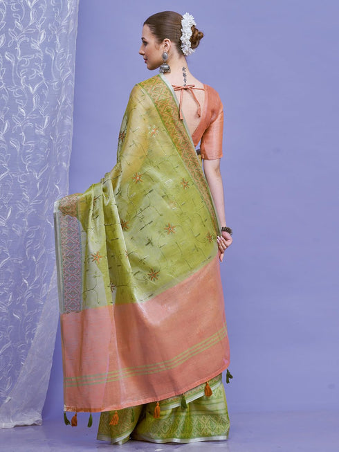Vasthrlay Printed Unstitched Hs Ethnic Wear