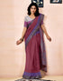 Vasthrlay Womens Printed Unstitched Dark Green Saree