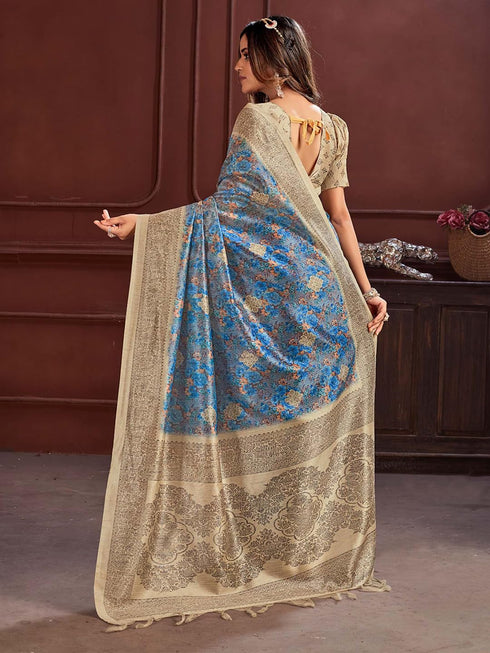 Vasthrlay Printed Unstitched Hs Ethnic Wear