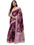 Vasthrlay Womens Printed Unstitched Olive Green Saree
