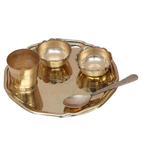 Brass Bhog Prasad Thali Set