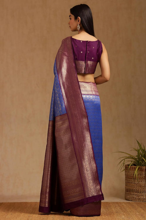 Vasthrlay Blend Woven Saree