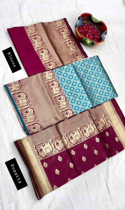 Vasthrlay Traditional Kanjivaram Kanchipuram Weaving Stitched