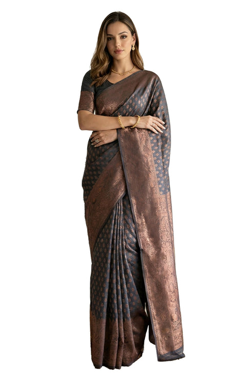 Vasthrlay Jacquard Floral Saree