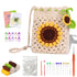 DIY Crochet Phone Bag Material Kit Beginners Sun Flower Crochet Phone Sling Bag