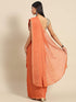 Vasthrlay Crushed Polycotton Unstitched Rust Ethnic Wear