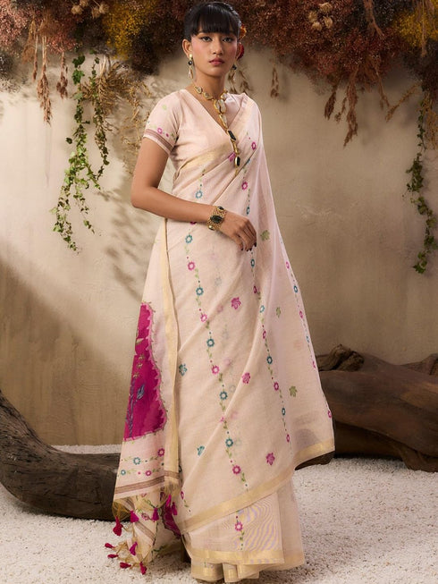 Vasthrlay Handloom Unstitched Saree