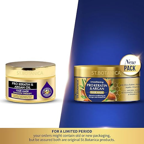 St.Botanica Smoothening Pro Keratin & Argan Oil Hair Mask