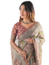Vasthrlay Blue Beige Traditional Grey Green Saree
