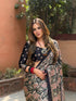 Vasthrlay Ajrakh Saree Crepe