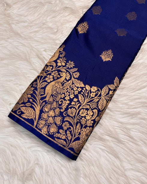 Vasthrlay Banarasi Unstitched Saree