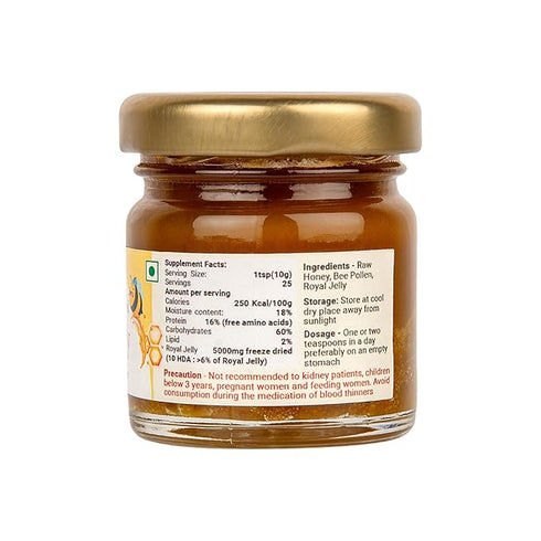 Shiva Organic Honey With Bee pollen Enriched Royal Jelly