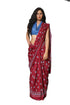 Jalther Handicrafts Women'S Ikat Hand Block Print Jaipuri Cotton Mulmul Saree