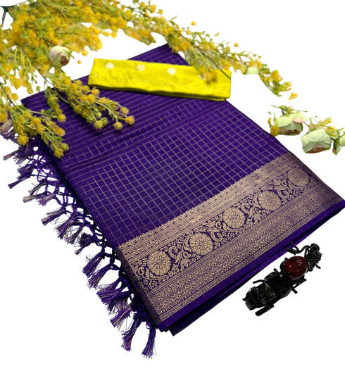 Vasthrlay Printed Contrast Darkviolet