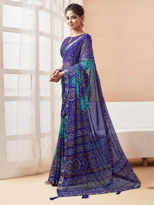 Vasthrlay Bandhani Unstitched 3728s2630n Deep Magenta1