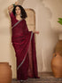 Vasthrlay Georgette Embroidery Dark Saree