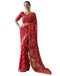 Vasthrlay Georgette Bandhani Unstitched Purple Saree