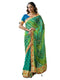 Vasthrlay Bandhani Embroidery Red Saree