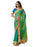 Vasthrlay Bandhani Embroidery Red Saree