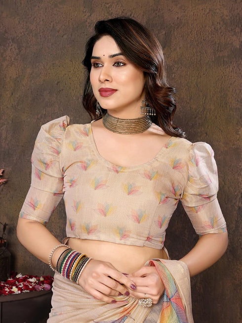 Vasthrlay Digital Chandheri Unstitched Material Az Ys Sasikala Ethnic Wear