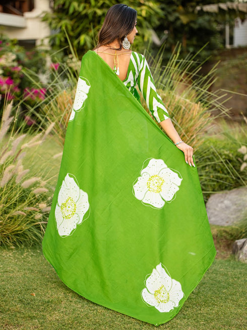 Vasthrlay Printed Unstitched Smc Ethnic Wear