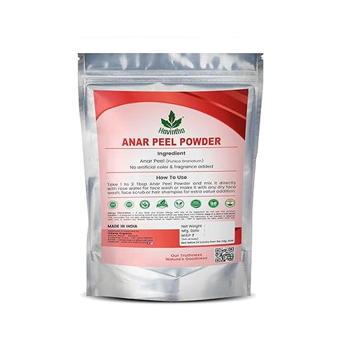 Havintha - Anar Chilka Powder - Pomegranate Peel Powder for Skin Care
