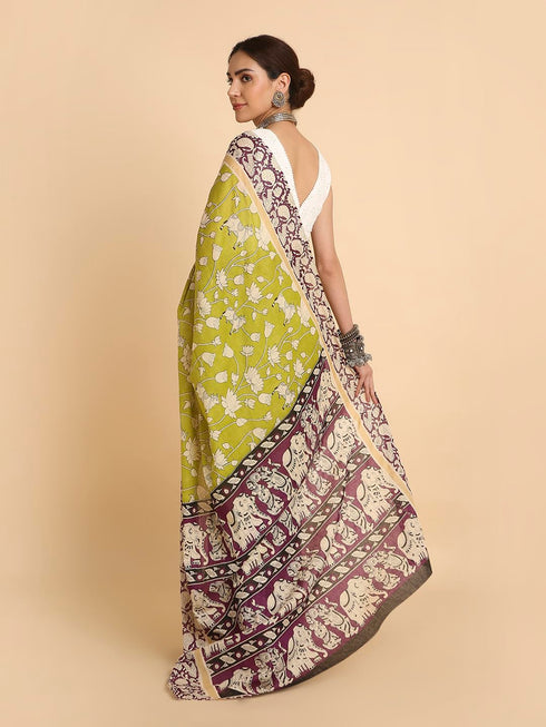 Vasthrlay Lightweight Breathable Traditional Printed Saree