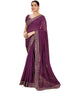Vasthrlay Embroidery Bandhani Unstitched Rama Green Saree