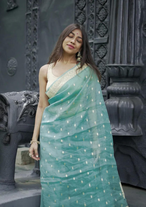 Vasthrlay Cotton Unstitched Saree