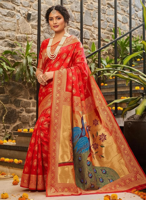 Vasthrlay Banarasi Kanjivaram Az Ys Og Yukti Yellow Ethnic Wear