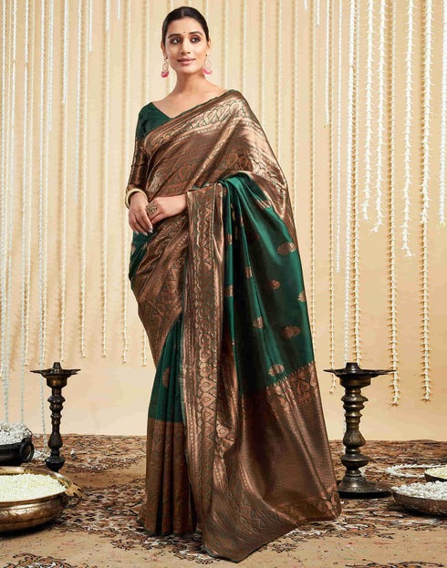 Vasthrlay Banarasi Unstitched Saree