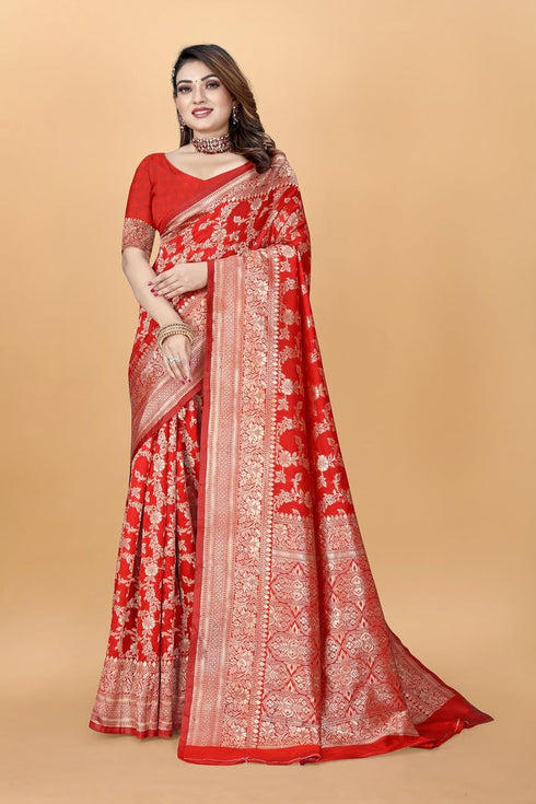 Vasthrlay Saree Kanjivaram Silk Pari Maroon