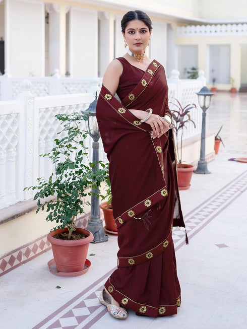 Vasthrlay Womens Unstitched Blouse Dark Green Saree