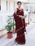 Vasthrlay Georgette Bandhani Dark Saree