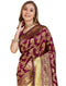 Vasthrlay Red Banarasi Traditional Unstitched Saree