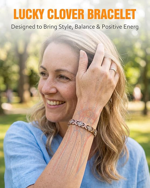 Jecanori Women's Pure Copper Bracelet Ultra Strength Magnetic 8.07" Long