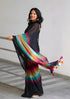Vasthrlay Unstitched Colour Bar Black Free Ethnic Wear