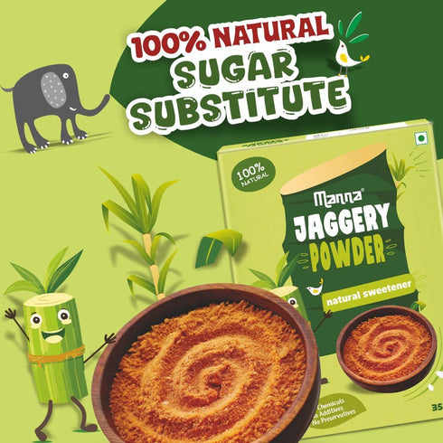 Manna Foods Health Mix and Jaggery Powder Combo