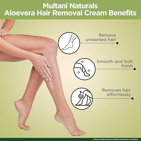 Multani Naturals Aloe Vera Hair Removal Cream