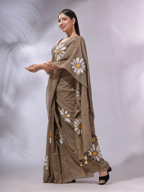 Vasthrlay Georgette Unstitched Saree Az Ys Genda Fool