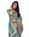 Vasthrlay Handloom Cotton Turquoise Saree