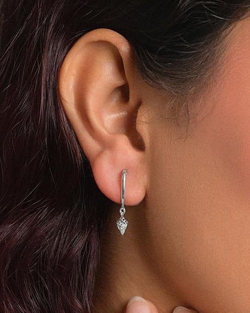 CLARA 925 Sterling Silver Hoop Bali Earrings Gaia