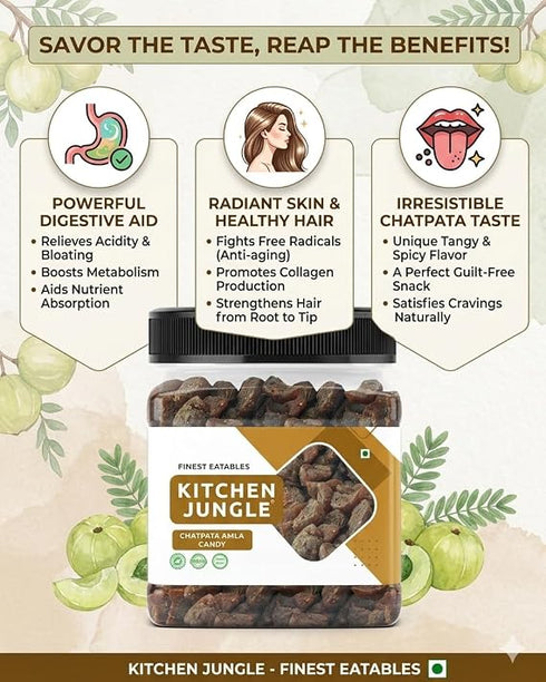 Kitchen Jungle Natural Dried Chatpata Spicy Amla Candy