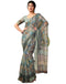 Vasthrlay Womens Cotton Printed Brown Saree