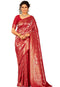 Vasthrlay Women's Kanjivaram Designer Unstitched Saree