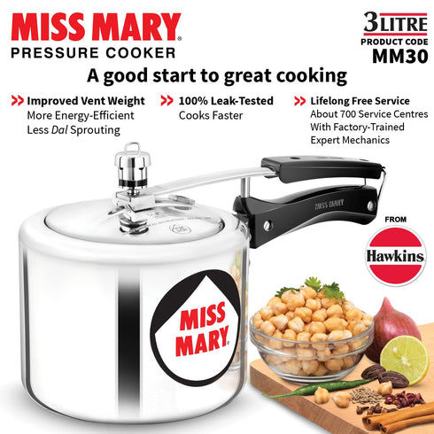 Hawkins 3 Litre Miss Mary Pressure Cooker