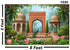 Traditional Mughal Arch Garden Background Photography Backdrops