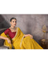 Vasthrlay Georgette Embrodery Unstitched Yellow Saree